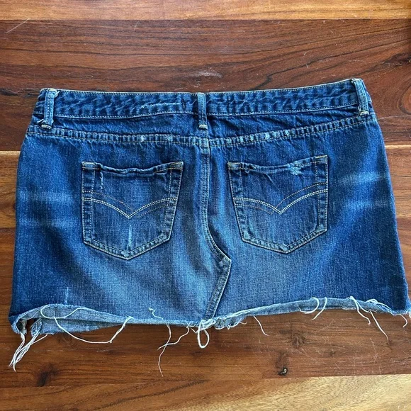 Vintage ardene micro skirt mini jean skirt - Picture 2 of 5
